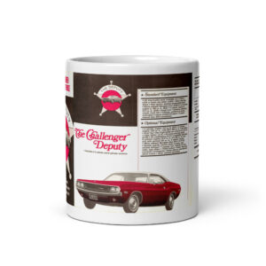 1970 Dodge Challenger Deputy Sales Folder Coffee Mug 383 /6 318