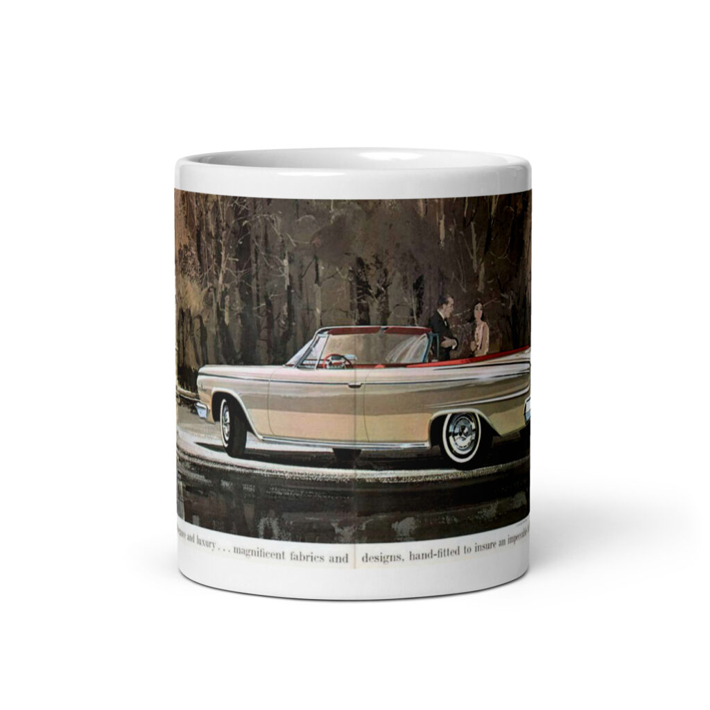 1963 Dodge Custom 880 Convertible Sales Brochure Coffee Mug 361 383