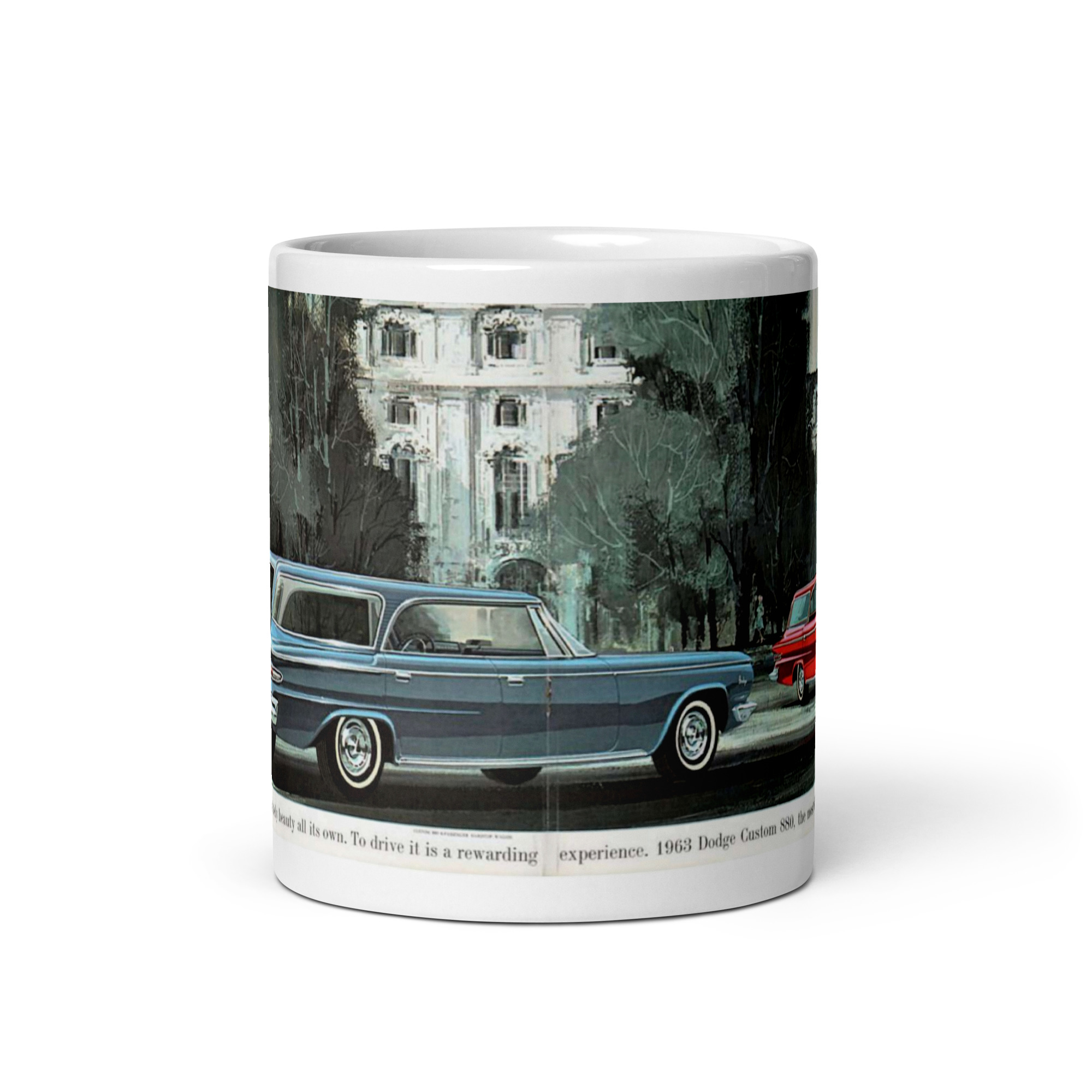 1963 Dodge Custom 880 Station Wagon Sales Brochure Coffee Mug 361 383