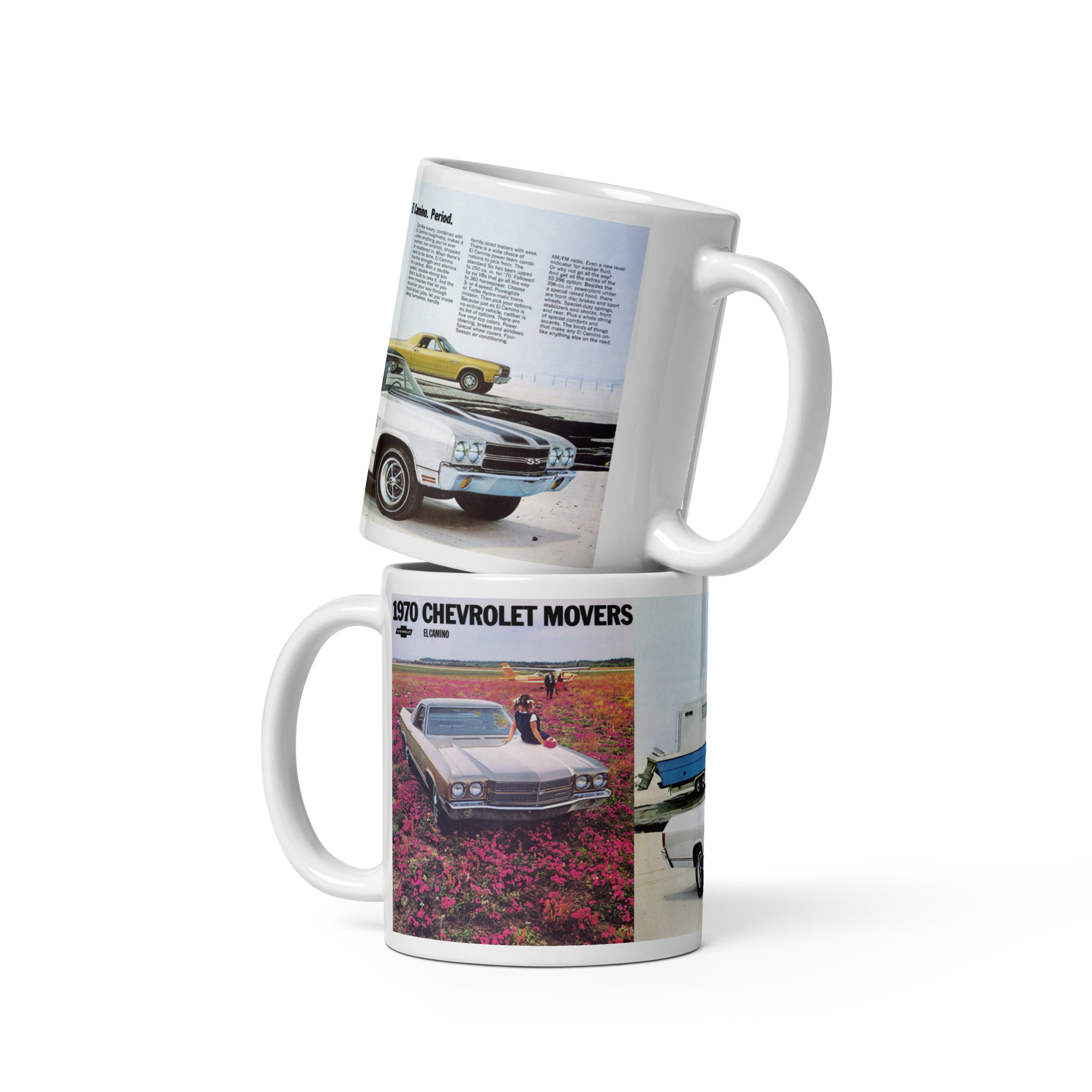 1970 Chevrolet El Camino Sales Brochure Coffee Mug SS396 - Image 2