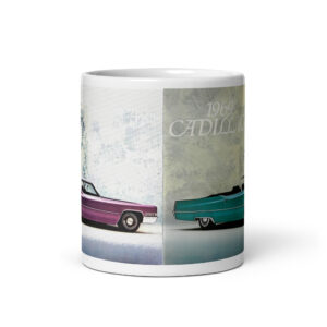 1969 Cadillac Sales Brochure Coffee Mug Coupe DeVille and DeVille