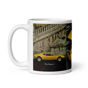 1973 DeTomaso Pantera Sales Brochure Coffee Mug Ford 351