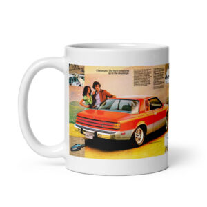 1979 Dodge Challenger Sales Brochure Coffee Mug 1.6 2.6 Mitsubishi