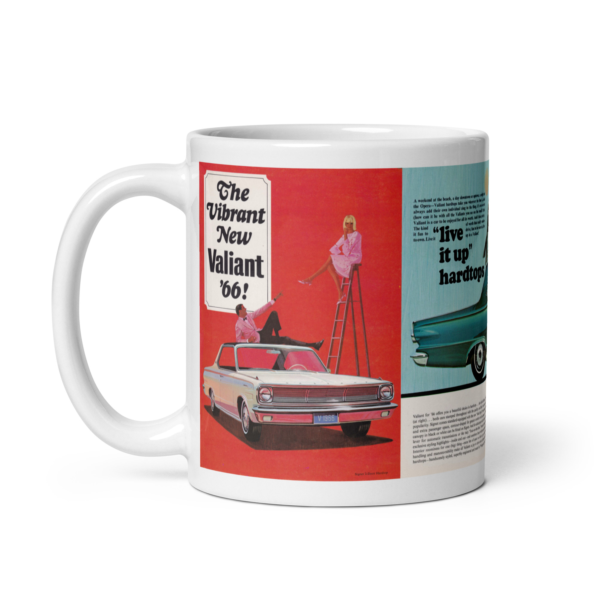1966 Canadian Valiant Hardtop Sales Brochure Coffee Mug 273 - Image 3
