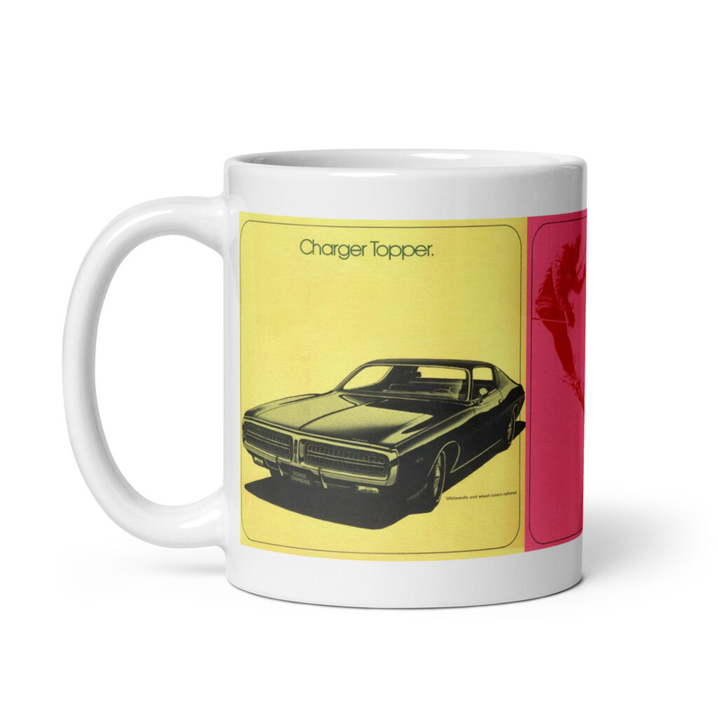 1972 Promo Material Dodge Charger Topper Coffee Mug Winter Sports Olympics
