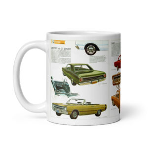 1969 Germany Dodge Dart Sales Brochure Coffee Mug GT GTS Custom