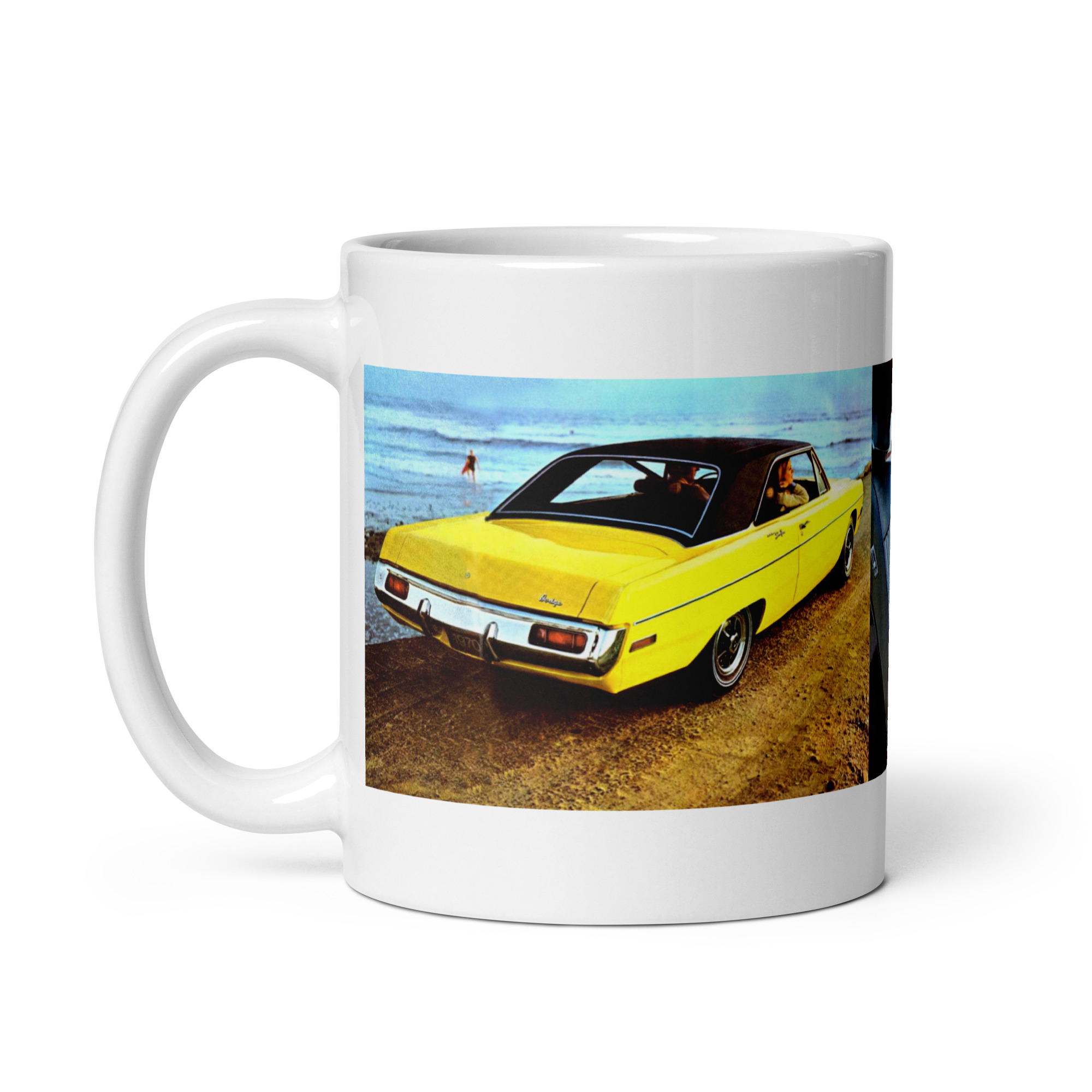1970 Dodge Dart Swinger Sales Brochure Coffee Mug 4 Speed - Image 4