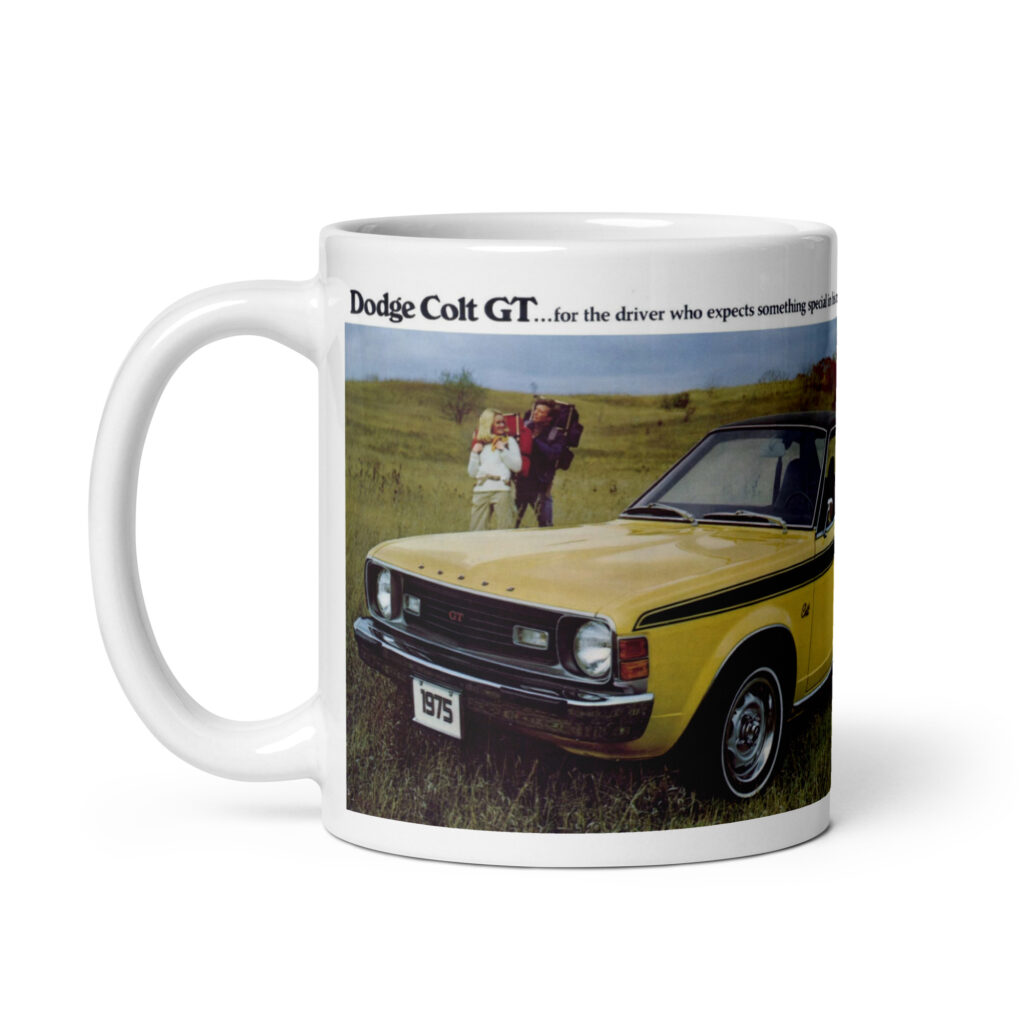 1975 Dodge Colt GT Sales Brochure Coffee Mug