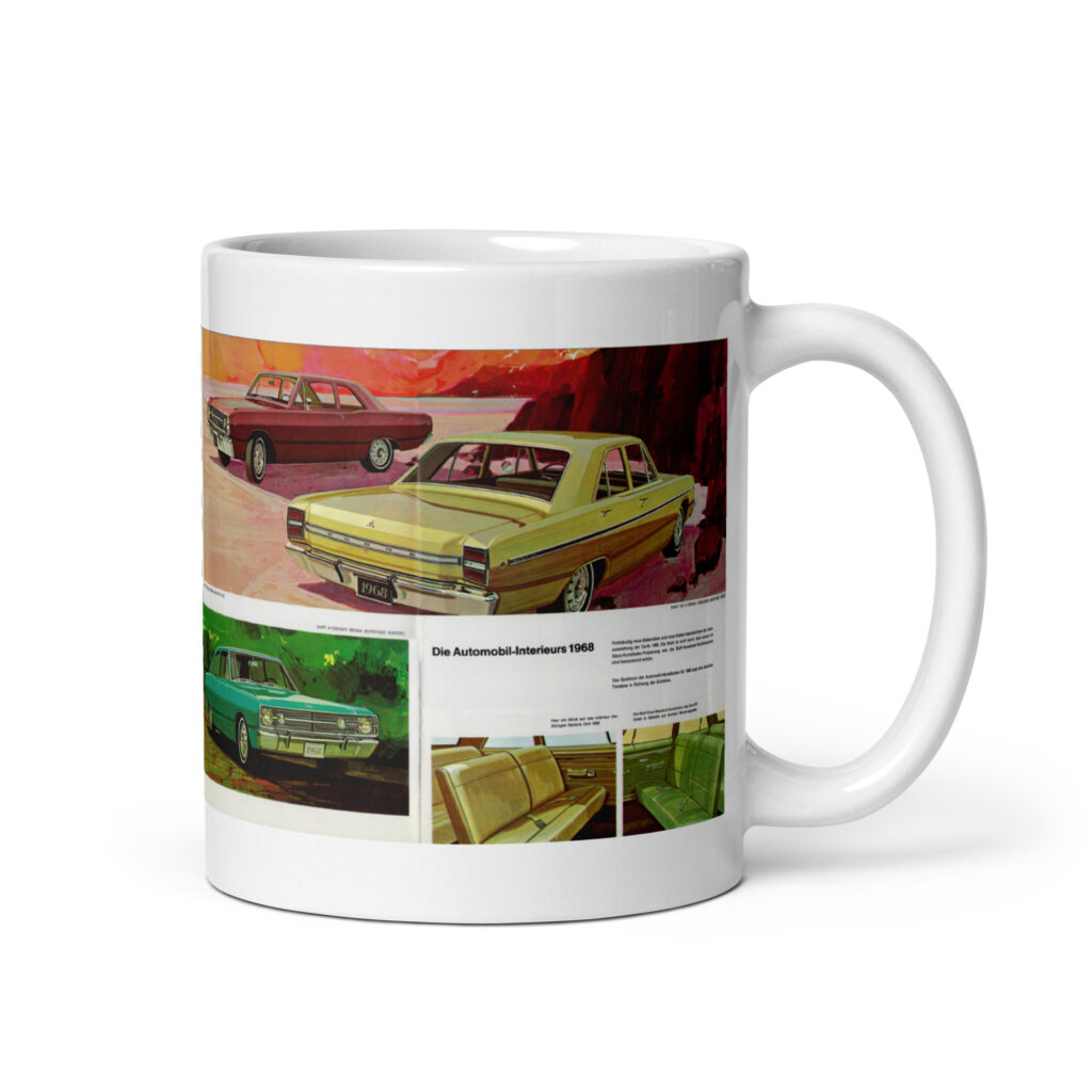 1968 Dodge Dart Switzerland Sales Brochure #2 Coffee Mug 340 383