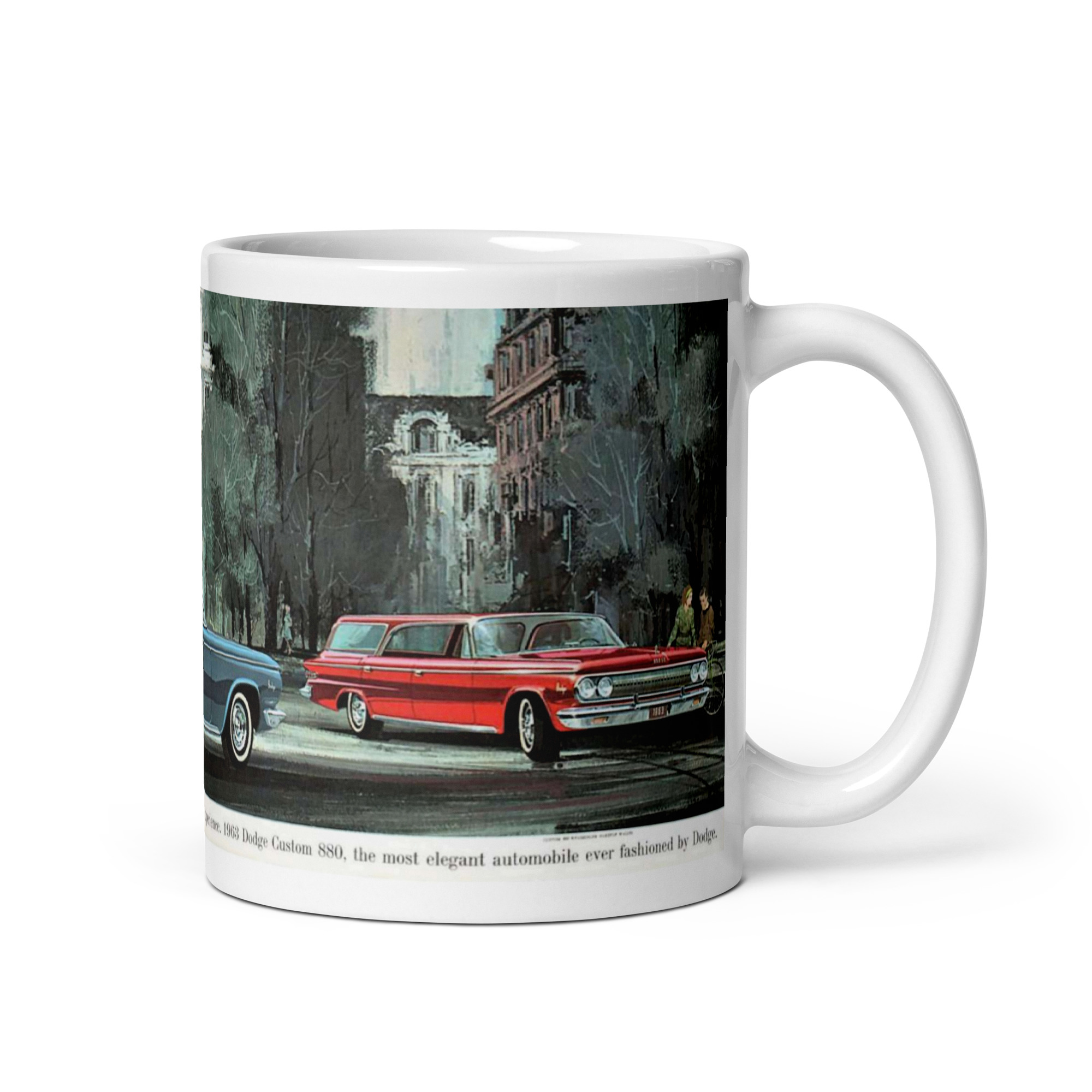 1963 Dodge Custom 880 Station Wagon Sales Brochure Coffee Mug 361 383 - Image 3