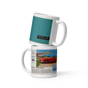 1958 Mercedes Benz 300SL Sales Brochure Coffee Mug Roadster 300 SL